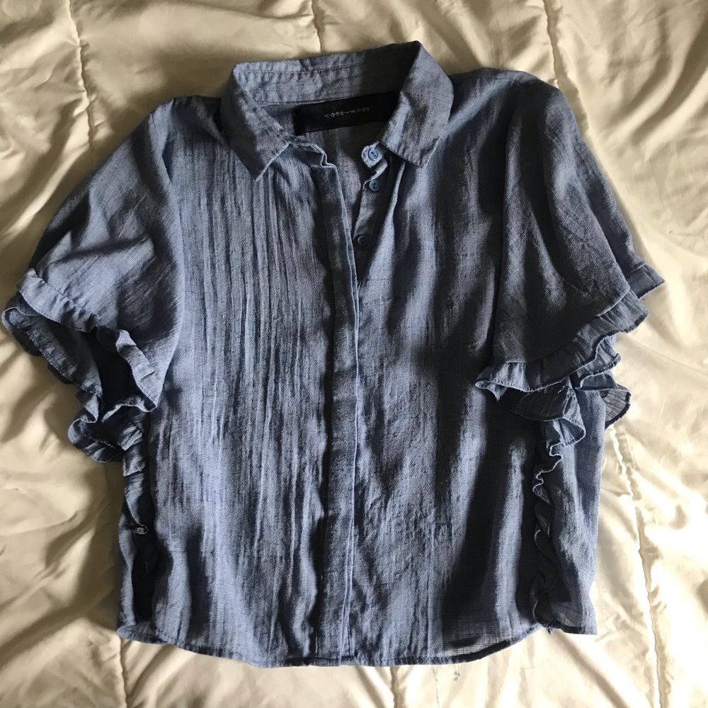CODE X MODE RUFFLE TOP